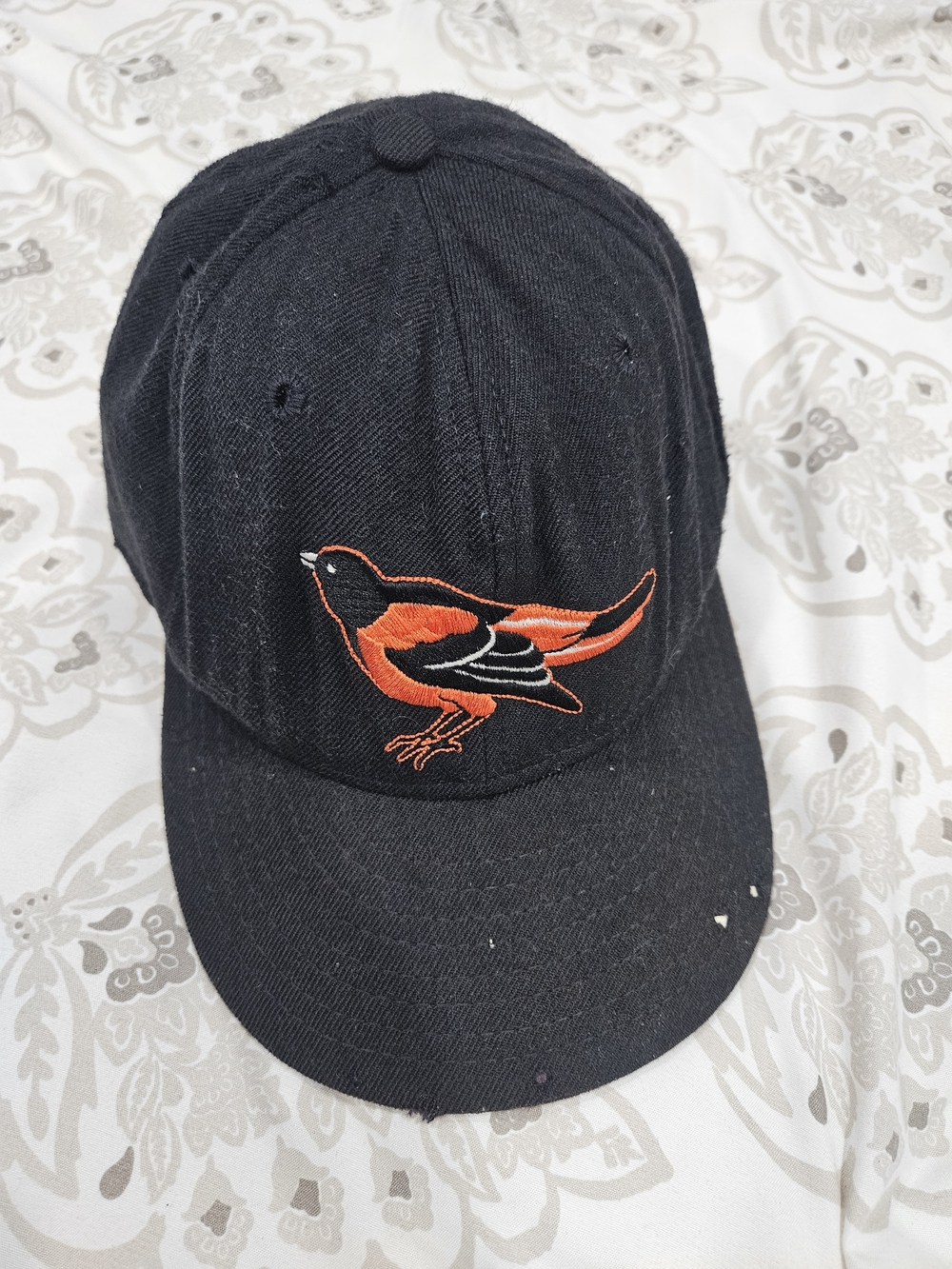 Vintage Baltimore Orioles New Era Diamond Collection Pro Model Fitted Hat 7 1/2